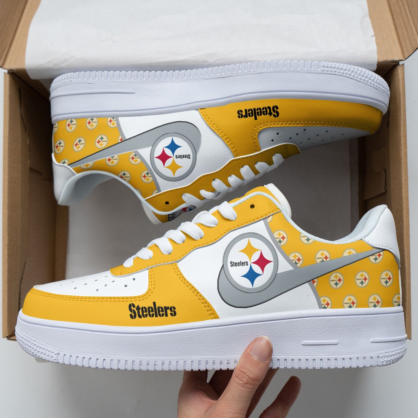 Footwearstorm Pittsburgh Steelers NFL Air Low-Top Sneakers Shoes For Men And Women 1205511
