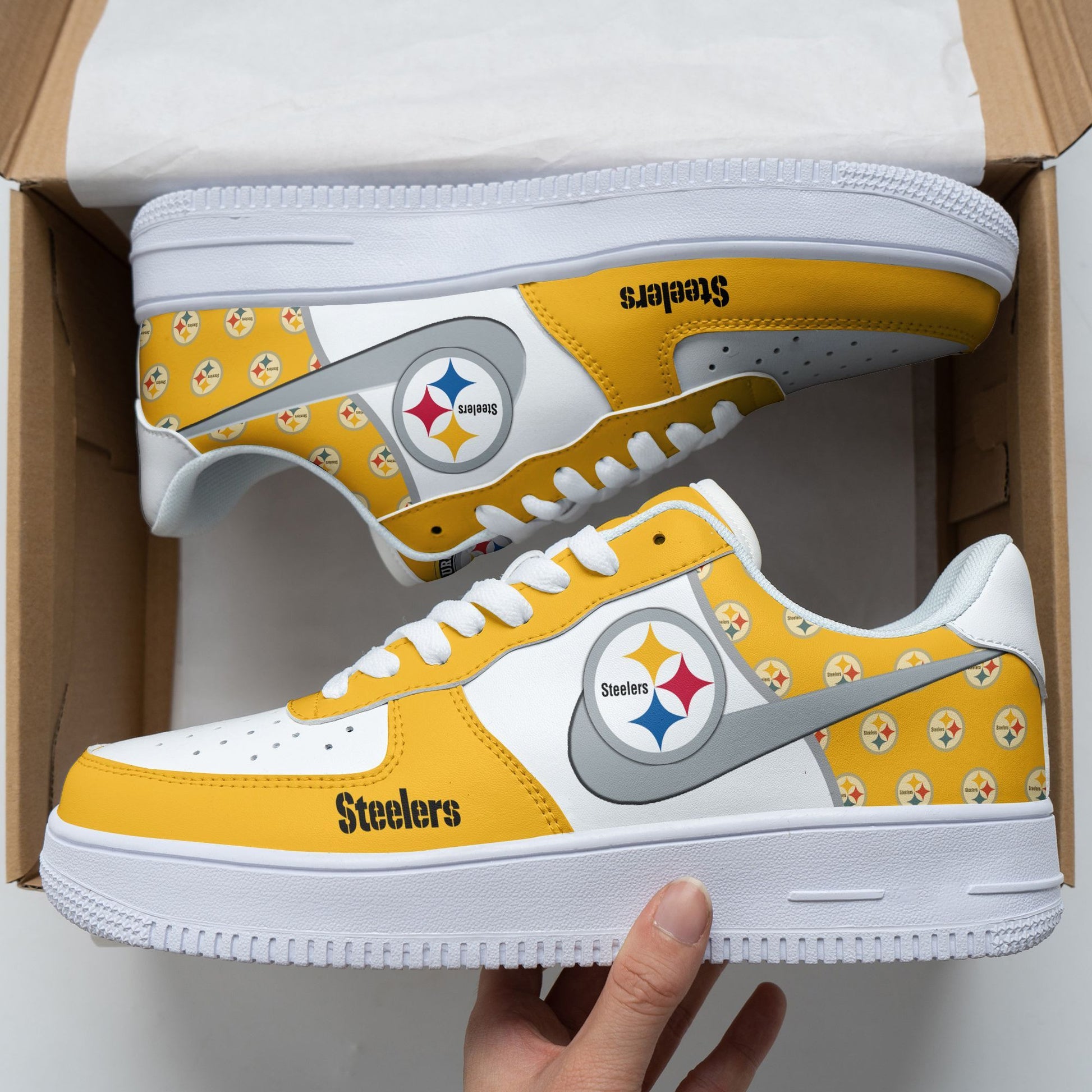 Footwearstorm Pittsburgh Steelers NFL Air Low-Top Sneakers Shoes For Men And Women 1205511