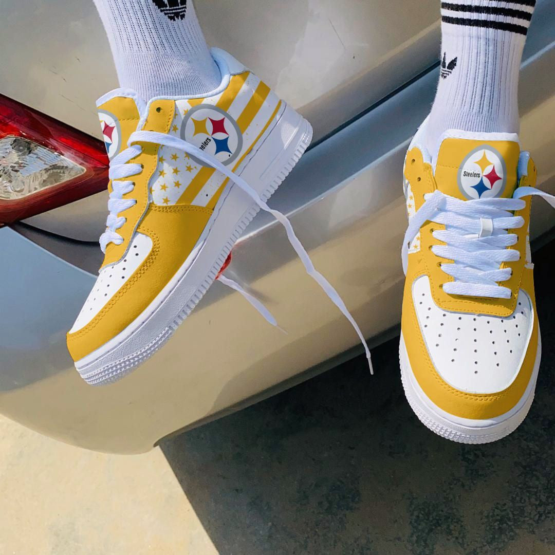 Footwearstorm Pittsburgh Steelers NFL Air Low-Top Sneakers Shoes For Men And Women 1205544