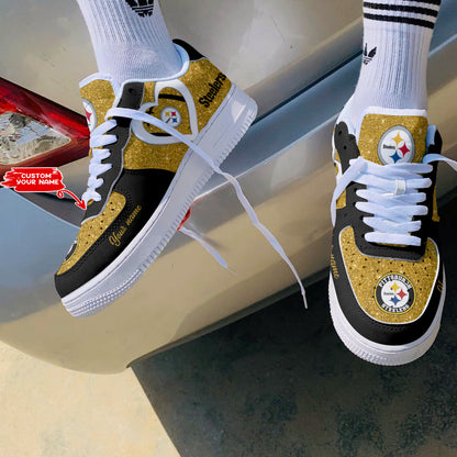 Footwearstorm Pittsburgh Steelers NFL Air Low-Top Sneakers Shoes For Men And Women 1205193