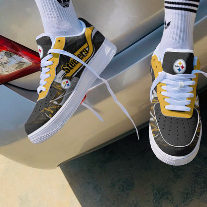 Footwearstorm Pittsburgh Steelers NFL Air Low-Top Sneakers Shoes For Men And Women 1205495
