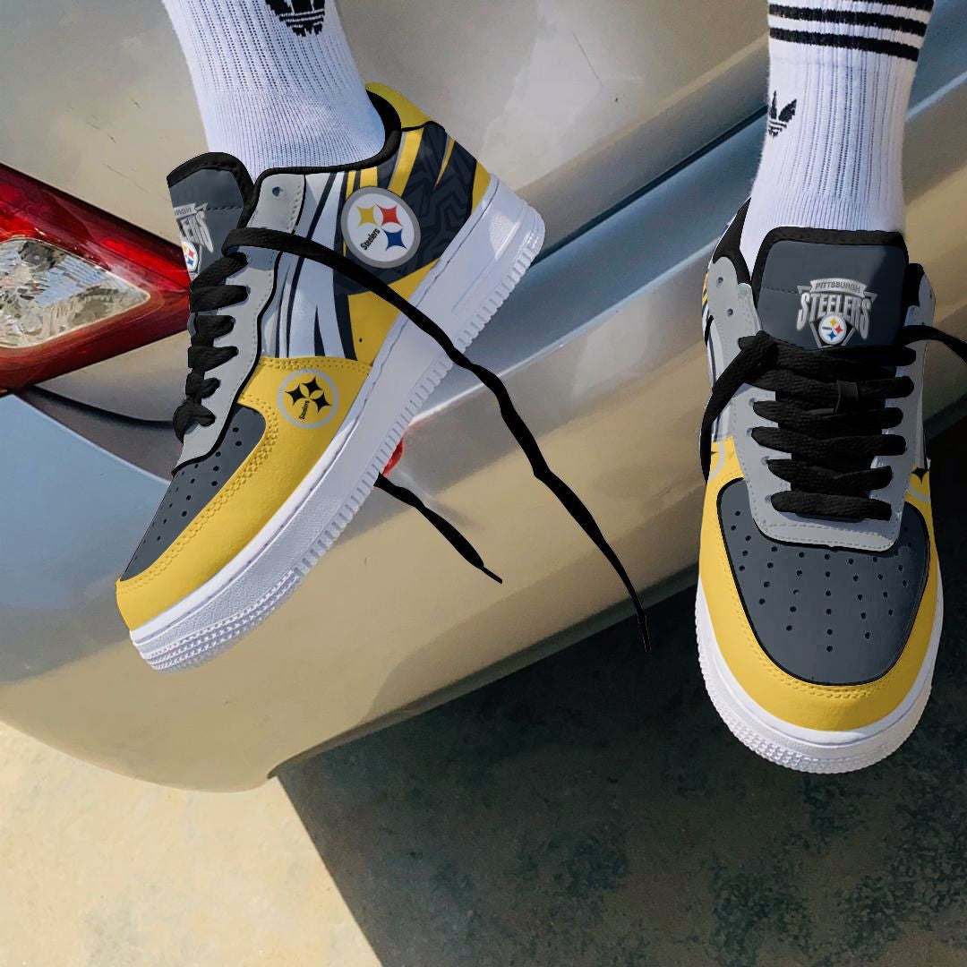 Footwearstorm Pittsburgh Steelers NFL Air Low-Top Sneakers Shoes For Men And Women 1205505