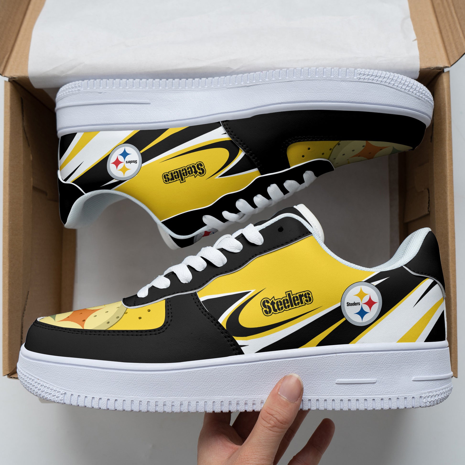 Footwearstorm Pittsburgh Steelers NFL Air Low-Top Sneakers Shoes For Men And Women 1205489