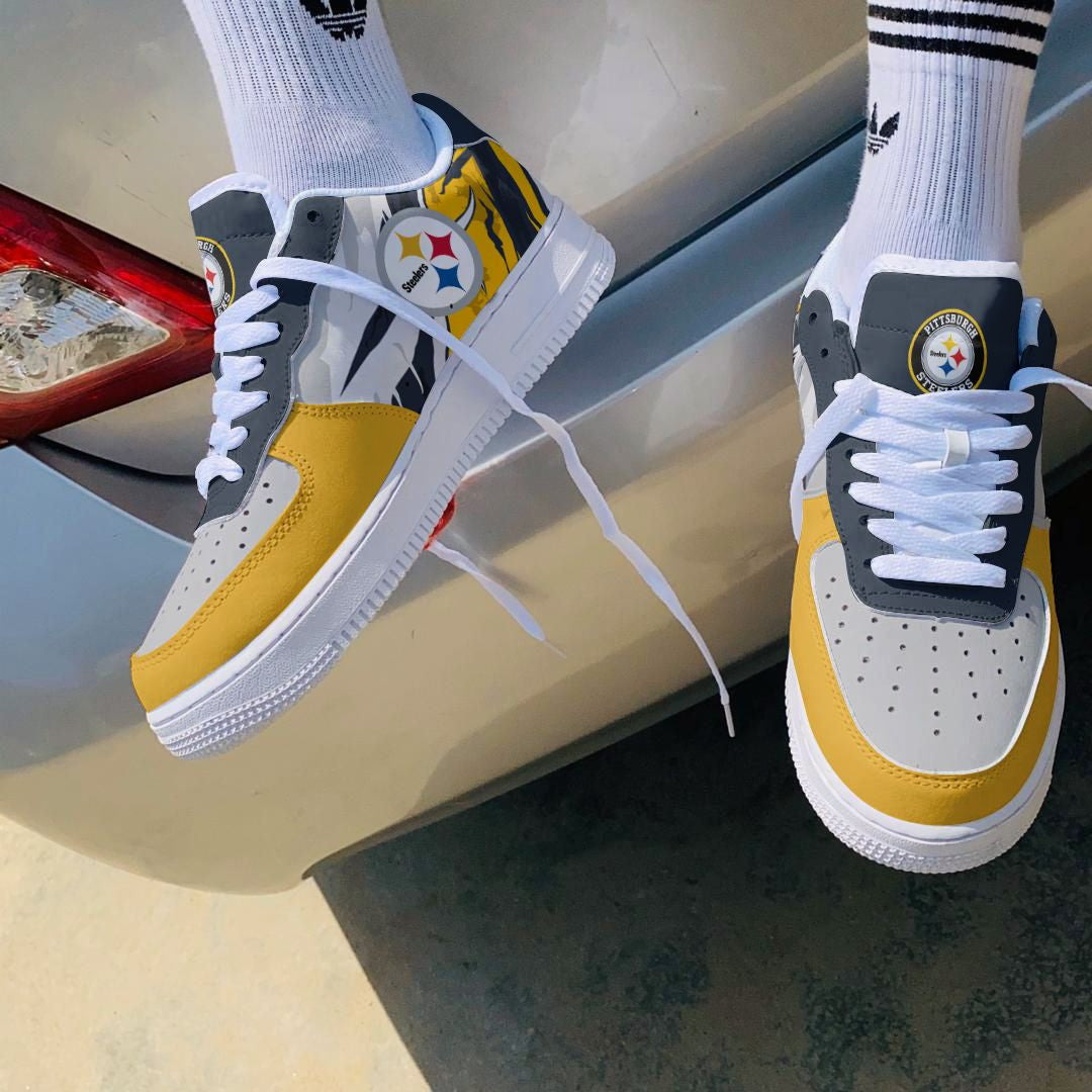 Footwearstorm Pittsburgh Steelers NFL Air Low-Top Sneakers Shoes For Men And Women 1205502