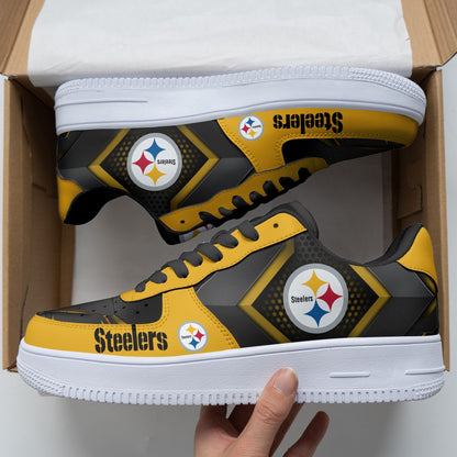 Footwearstorm Pittsburgh Steelers NFL Air Low-Top Sneakers Shoes For Men And Women 1205546
