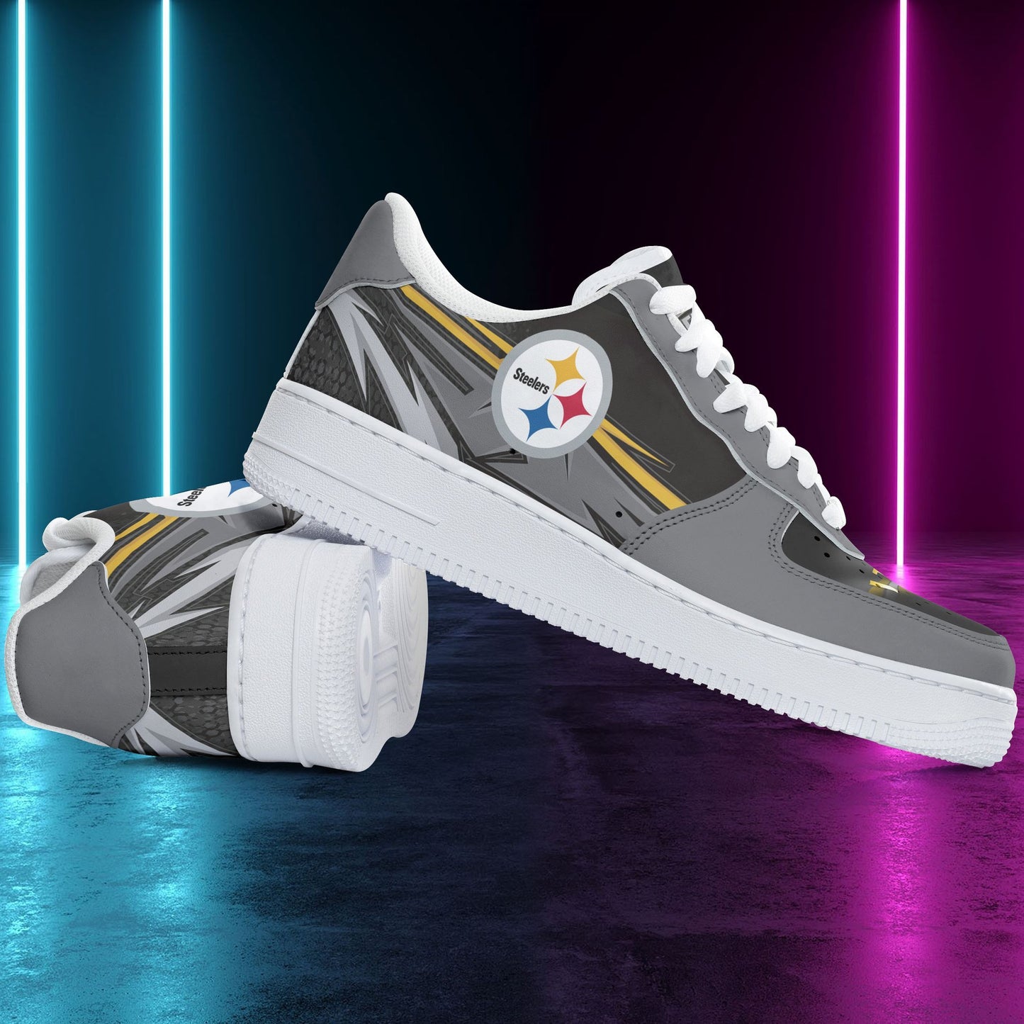 Footwearstorm Pittsburgh Steelers NFL Air Low-Top Sneakers Shoes For Men And Women 1205504