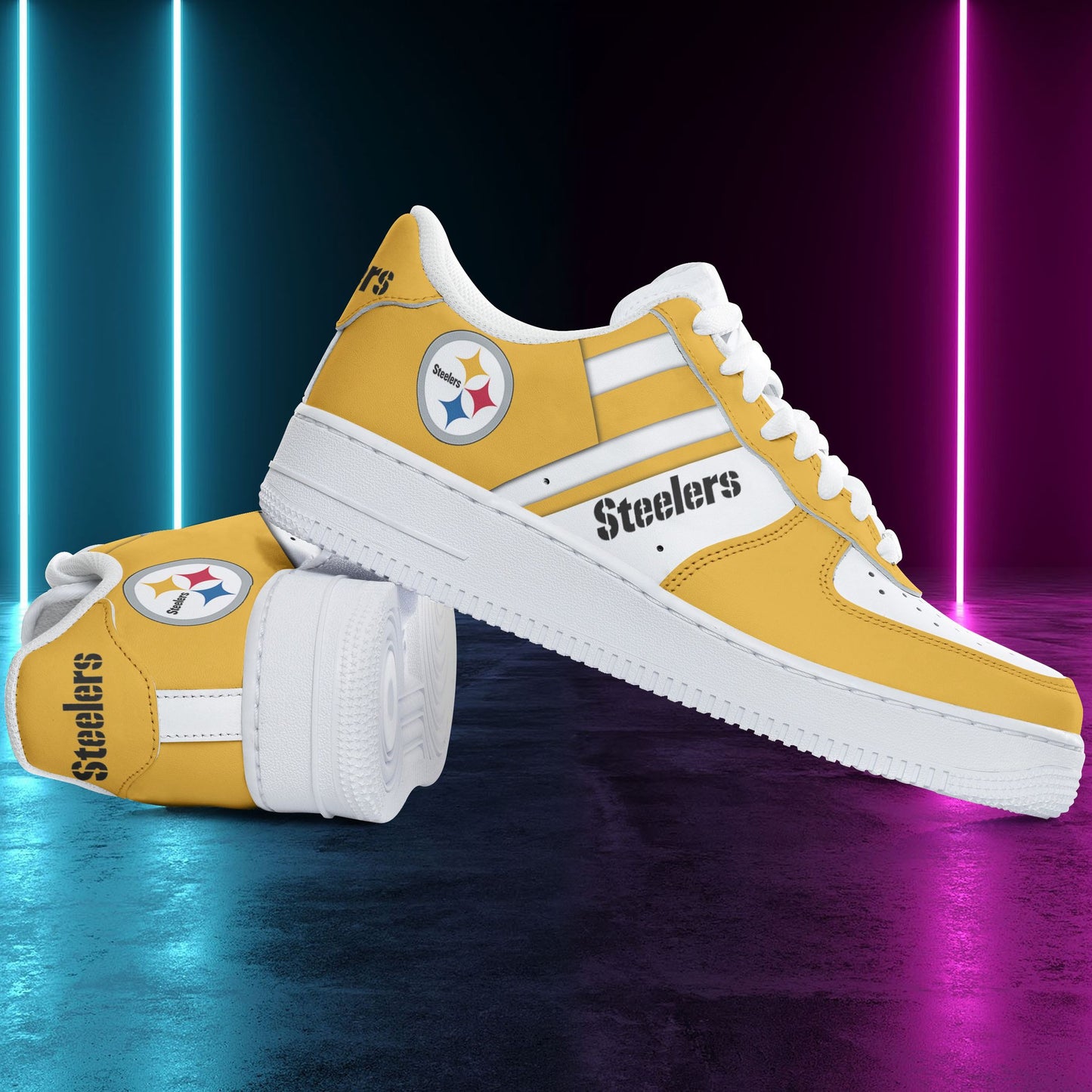 Footwearstorm Pittsburgh Steelers NFL Air Low-Top Sneakers Shoes For Men And Women 1205507