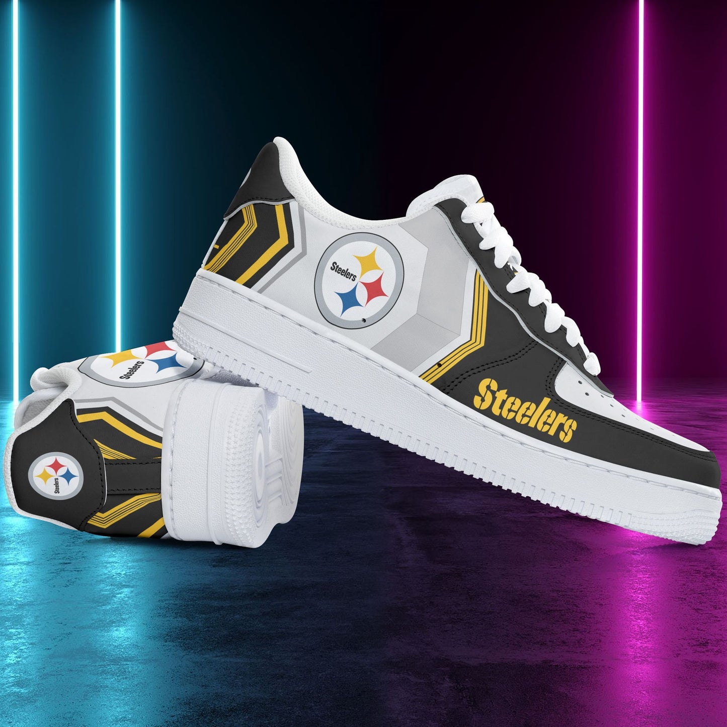 Footwearstorm Pittsburgh Steelers NFL Air Low-Top Sneakers Shoes For Men And Women 1205509