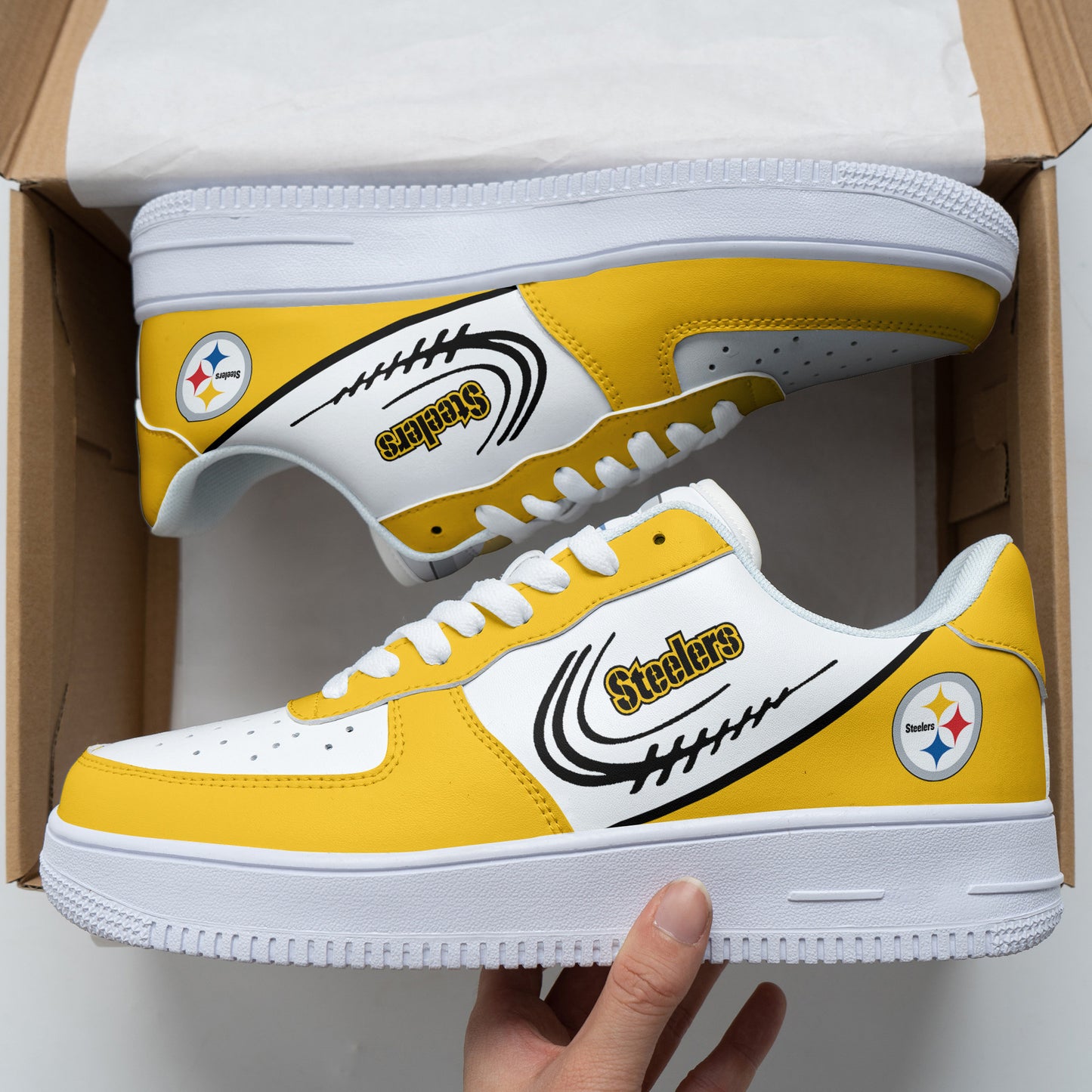 Footwearstorm Pittsburgh Steelers NFL Air Low-Top Sneakers Shoes For Men And Women 1205488
