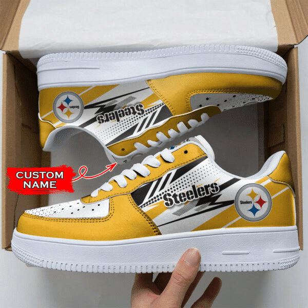 Footwearstorm Pittsburgh Steelers NFL Air Low-Top Sneakers Shoes For Men And Women 1205695