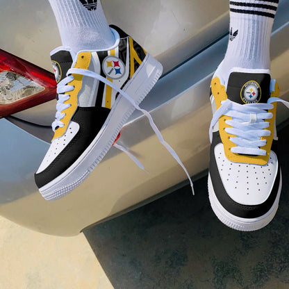 Footwearstorm Pittsburgh Steelers NFL Air Low-Top Sneakers Shoes For Men And Women 1205497