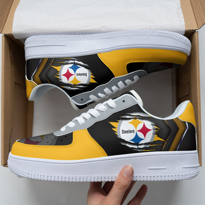 Footwearstorm Pittsburgh Steelers NFL Air Low-Top Sneakers Shoes For Men And Women 1205496