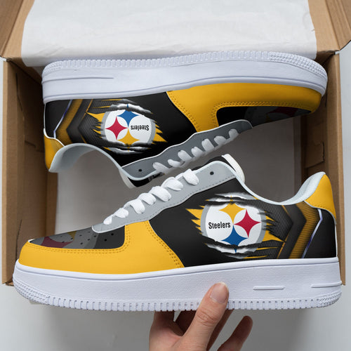 Footwearstorm Pittsburgh Steelers NFL Air Low-Top Sneakers Shoes For Men And Women 1205496