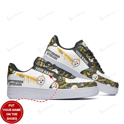 Footwearstorm Pittsburgh Steelers NFL Air Low-Top Sneakers Shoes For Men And Women 1205564