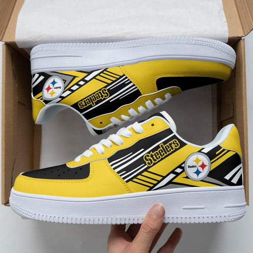 Footwearstorm Pittsburgh Steelers NFL Air Low-Top Sneakers Shoes For Men And Women 1205553