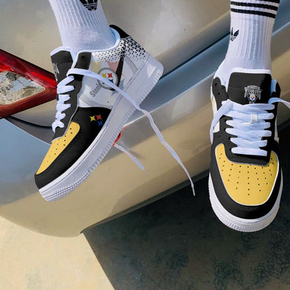 Footwearstorm Pittsburgh Steelers NFL Air Low-Top Sneakers Shoes For Men And Women 1205540
