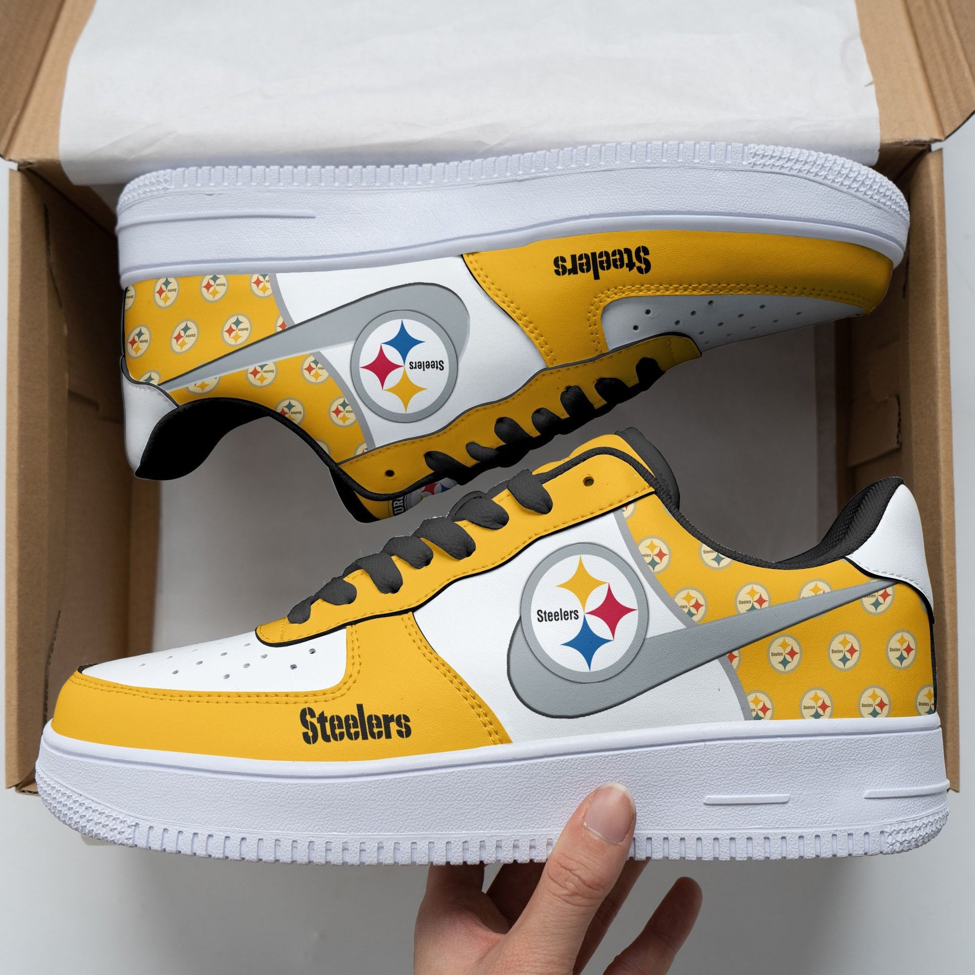 Footwearstorm Pittsburgh Steelers NFL Air Low-Top Sneakers Shoes For Men And Women 1205511