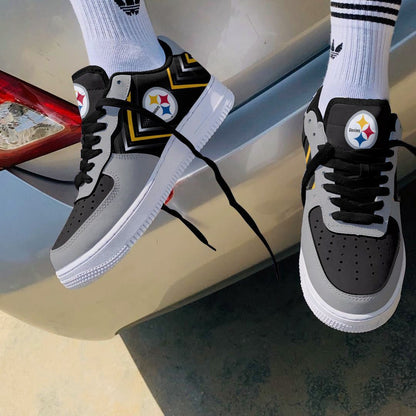 Footwearstorm Pittsburgh Steelers NFL Air Low-Top Sneakers Shoes For Men And Women 1205550