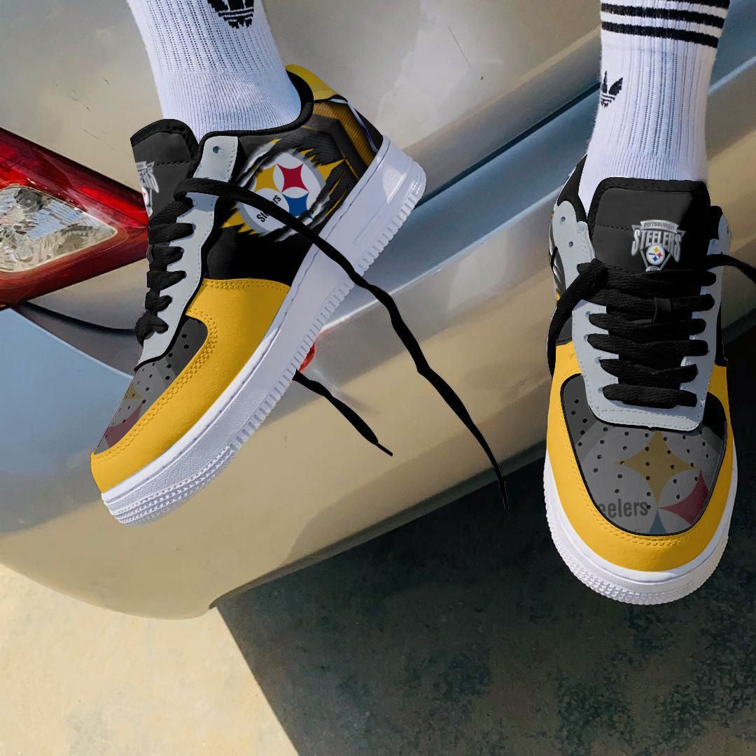 Footwearstorm Pittsburgh Steelers NFL Air Low-Top Sneakers Shoes For Men And Women 1205496