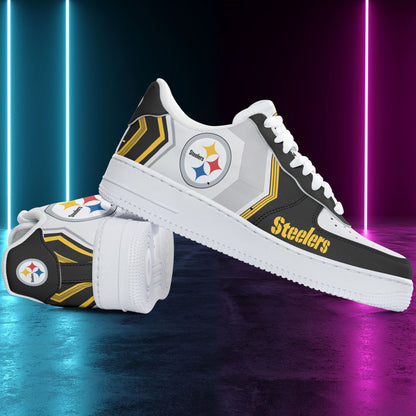 Footwearstorm Pittsburgh Steelers NFL Air Low-Top Sneakers Shoes For Men And Women 1205538