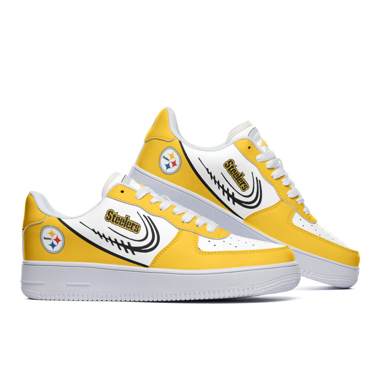 Footwearstorm Pittsburgh Steelers NFL Air Low-Top Sneakers Shoes For Men And Women 1205488