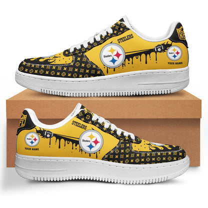 Footwearstorm Pittsburgh Steelers NFL Air Low-Top Sneakers Shoes For Men And Women 1205562