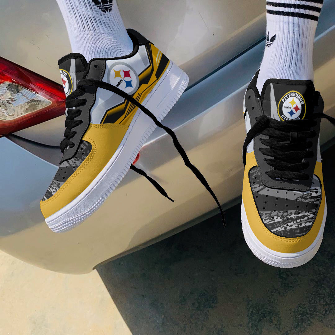 Footwearstorm Pittsburgh Steelers NFL Air Low-Top Sneakers Shoes For Men And Women 1205561