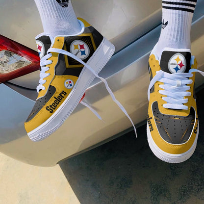Footwearstorm Pittsburgh Steelers NFL Air Low-Top Sneakers Shoes For Men And Women 1205546