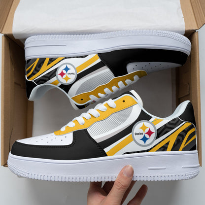 Footwearstorm Pittsburgh Steelers NFL Air Low-Top Sneakers Shoes For Men And Women 1205548