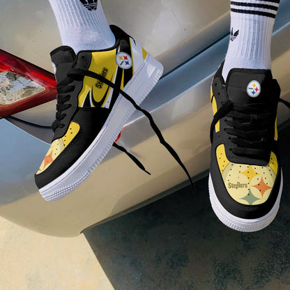 Footwearstorm Pittsburgh Steelers NFL Air Low-Top Sneakers Shoes For Men And Women 1205489