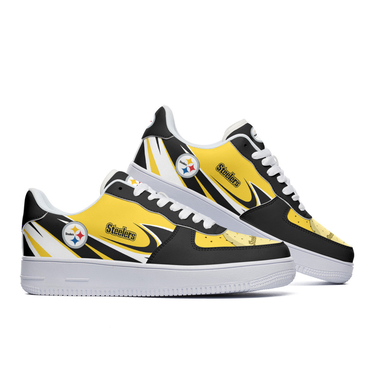 Footwearstorm Pittsburgh Steelers NFL Air Low-Top Sneakers Shoes For Men And Women 1205489