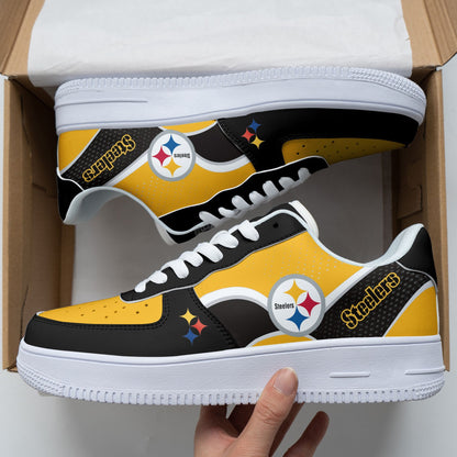 Footwearstorm Pittsburgh Steelers NFL Air Low-Top Sneakers Shoes For Men And Women 1205500