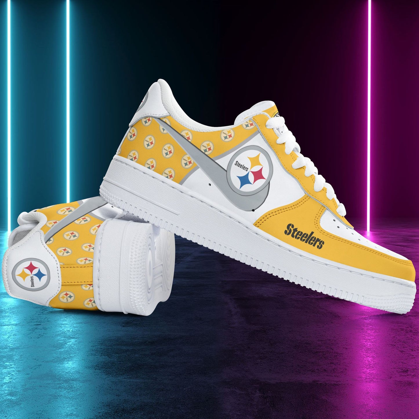 Footwearstorm Pittsburgh Steelers NFL Air Low-Top Sneakers Shoes For Men And Women 1205511
