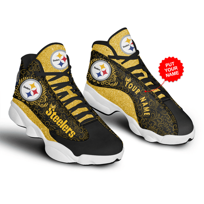 Footwearstorm Pittsburgh Steelers NFL AJ13 Sneakers Shoes For Men And Women 3