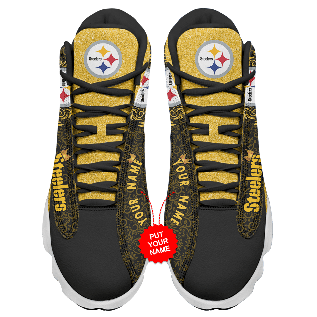 Footwearstorm Pittsburgh Steelers NFL AJ13 Sneakers Shoes For Men And Women 3