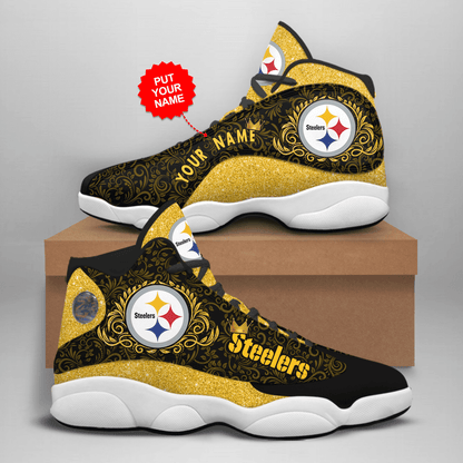 Footwearstorm Pittsburgh Steelers NFL AJ13 Sneakers Shoes For Men And Women 3