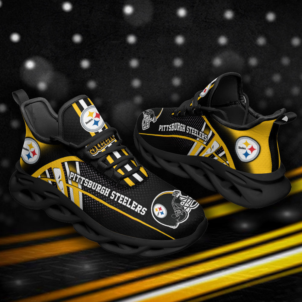 Footwearstorm Pittsburgh Steelers NFL Max Soul Shoes Sneakers For Men And Women 4
