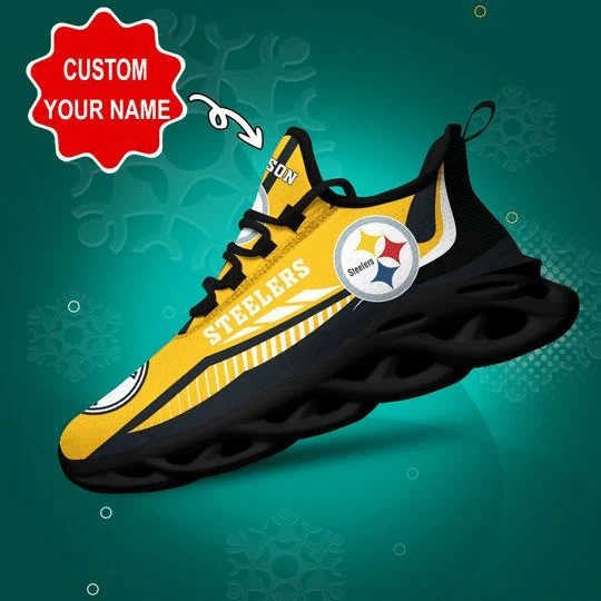 Footwearstorm Pittsburgh Steelers NFL Max Soul Shoes Sneakers For Men And Women 9