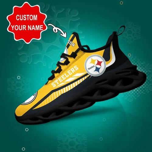 Footwearstorm Pittsburgh Steelers NFL Max Soul Shoes Sneakers For Men And Women 9