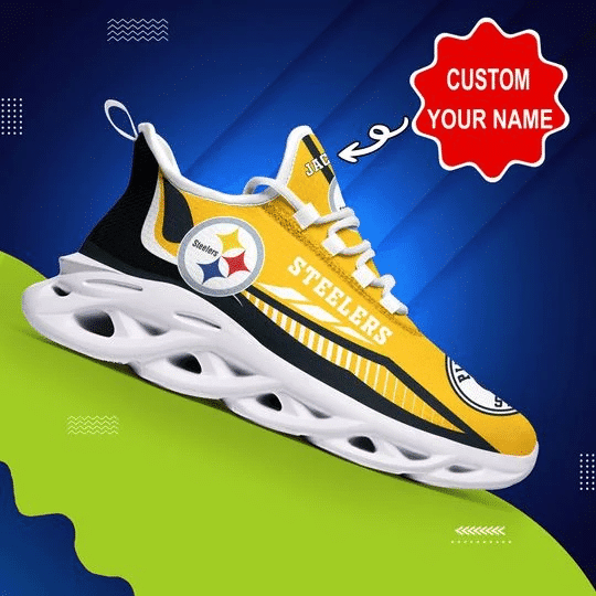 Footwearstorm Pittsburgh Steelers NFL Max Soul Shoes Sneakers For Men And Women 9