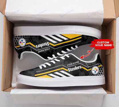 Footwearstorm Pittsburgh Steelers Skate Stan Shoes Sneakes For Men And Women 2