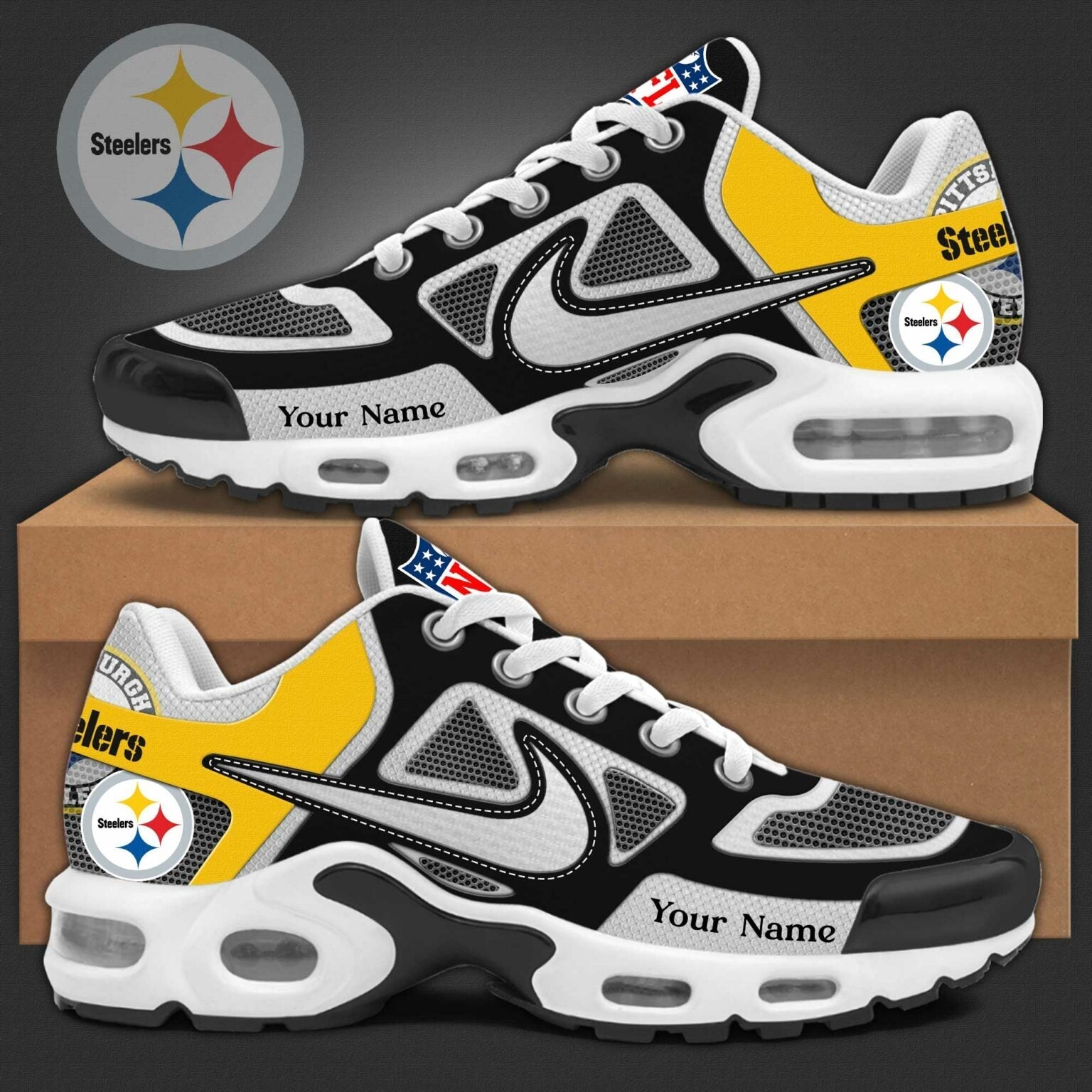 Footwearstorm Pittsburgh Steelers TN Shoes Sneakers For Men And Women 15