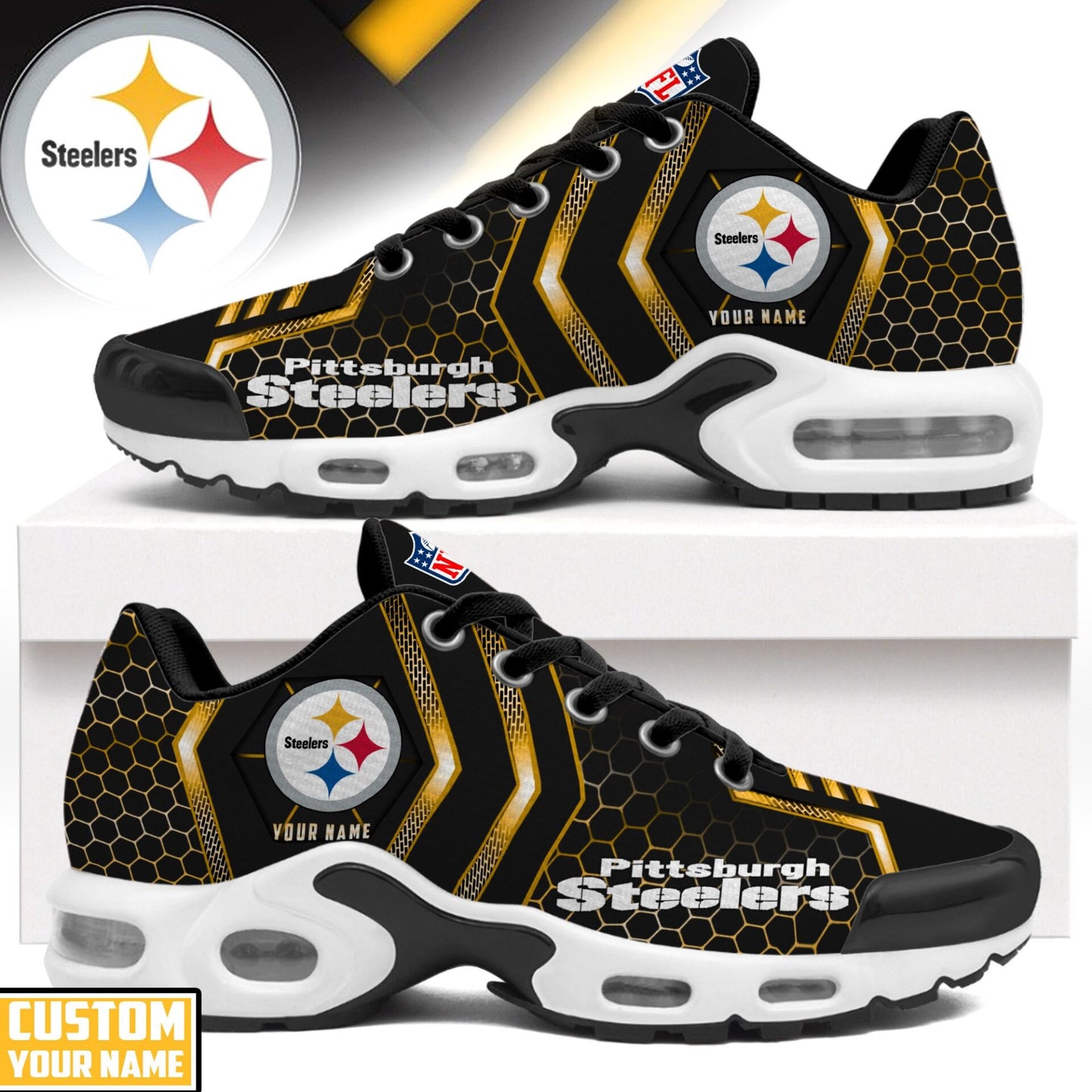 Footwearstorm Pittsburgh Steelers TN Shoes Sneakers For Men And Women 6