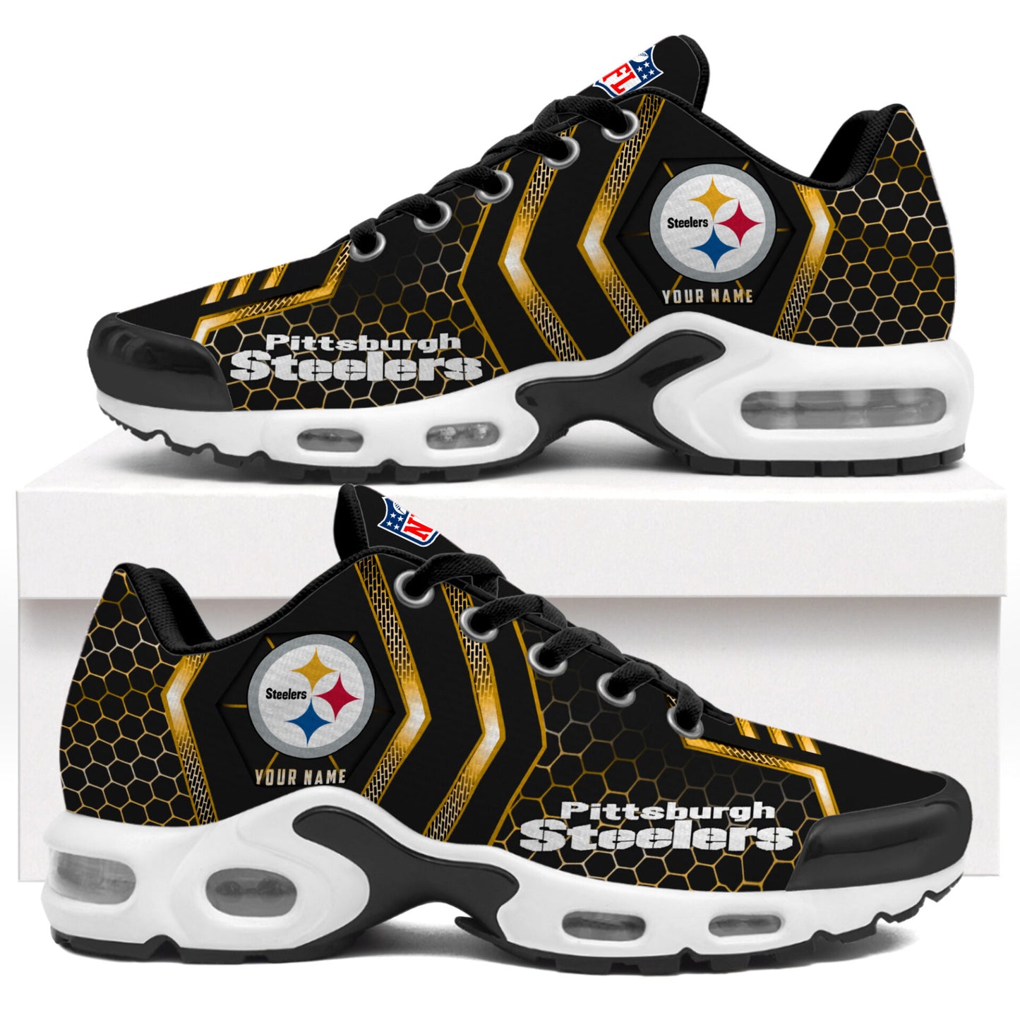 Footwearstorm Pittsburgh Steelers TN Shoes Sneakers For Men And Women 6