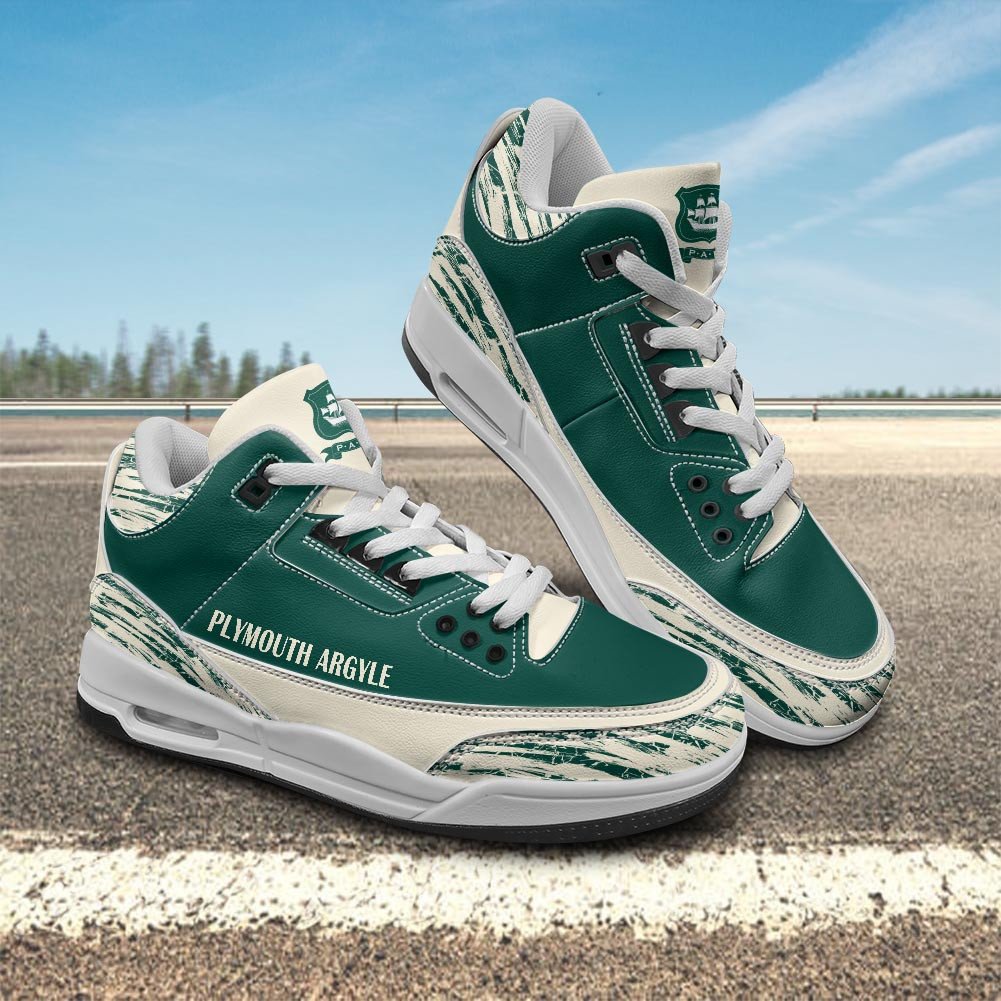 Footwearstorm Plymouth Argyle AJ3 Sneakers Shoes For Men And Women