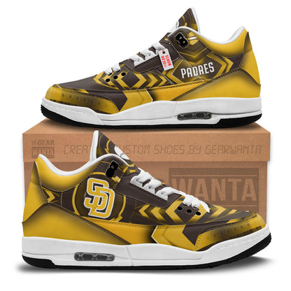 Footwearstorm San Diego Padres AJ3 Sneakers Shoes For Men And Women
