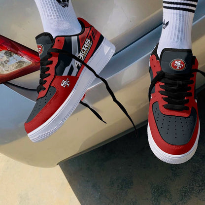 Footwearstorm San Francisco 49ers Air Low-Top Sneakers Shoes For Men And Women 120541