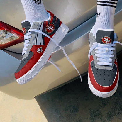 Footwearstorm San Francisco 49ers Air Low-Top Sneakers Shoes For Men And Women 12052