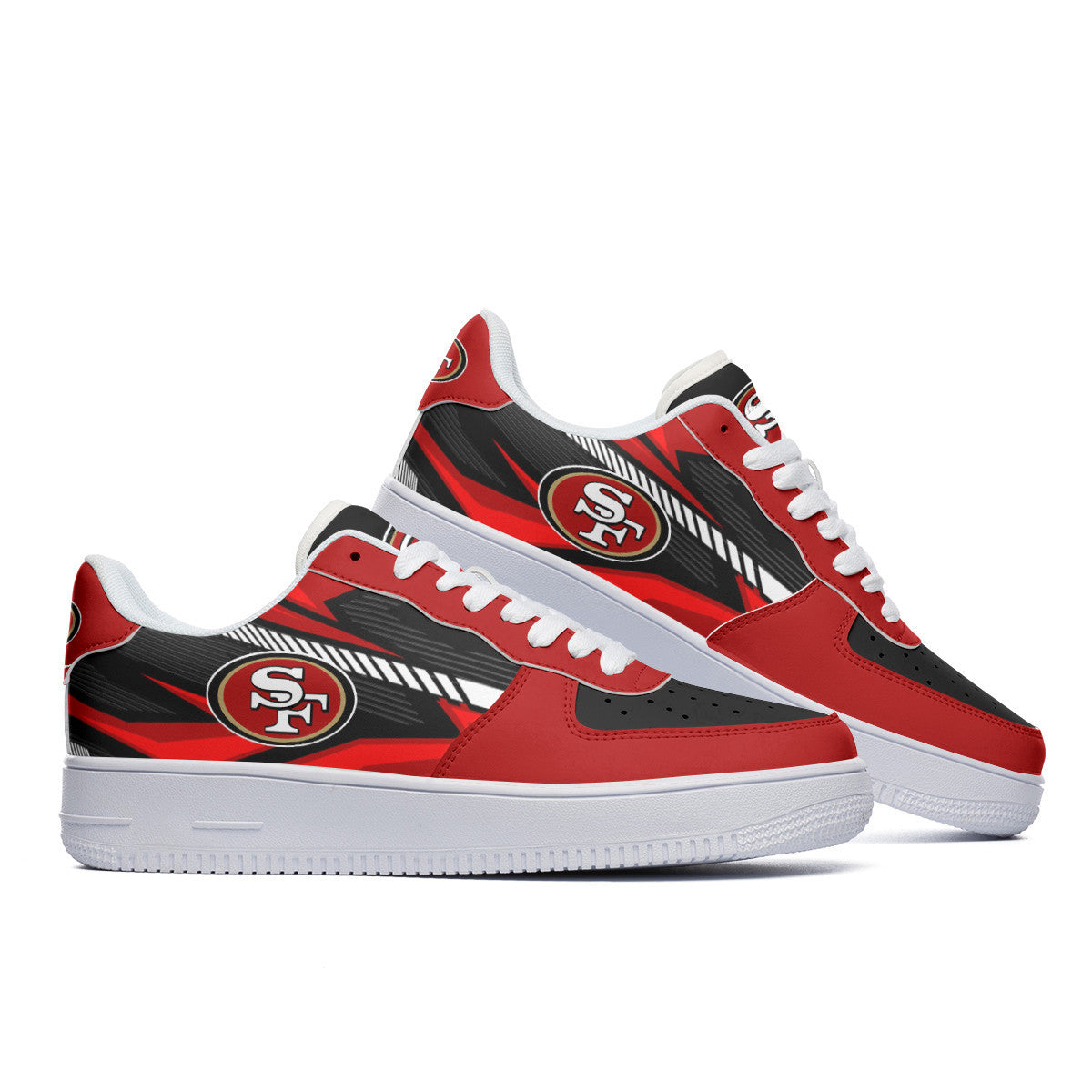 Footwearstorm San Francisco 49ers Air Low-Top Sneakers Shoes For Men And Women 120521