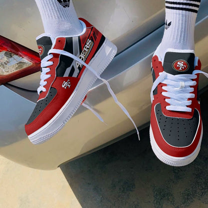 Footwearstorm San Francisco 49ers Air Low-Top Sneakers Shoes For Men And Women 120541